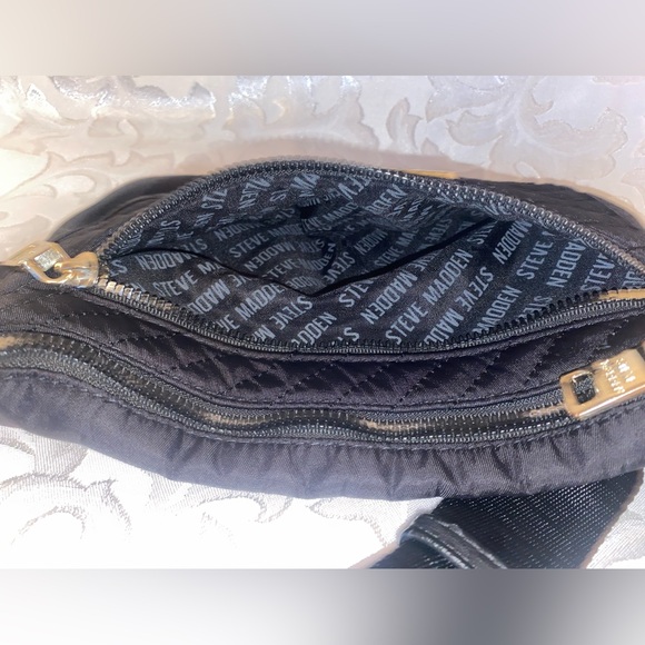 Steve Madden Black Quilted Fanny Pack, 9x6.5, - Picture 10 of 10